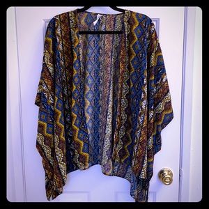 Light weight multi color cardigan